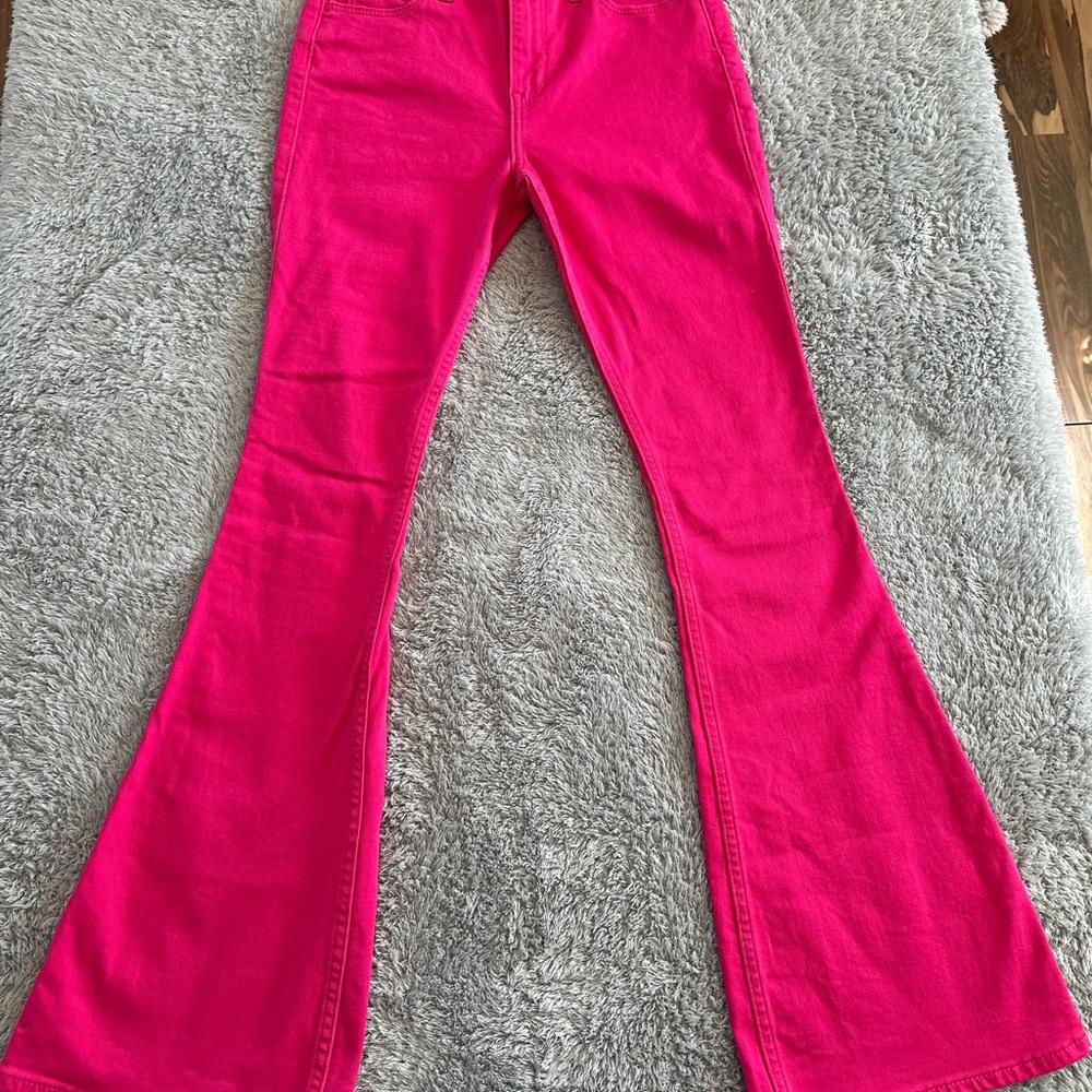 Hollister Hot Pink High-Rise Pants